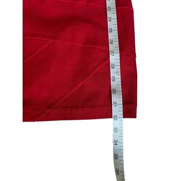 Windsor Red Dress Womens Junior Size 7 Strappy Back Side Zip NEW - Picture 8 of 13